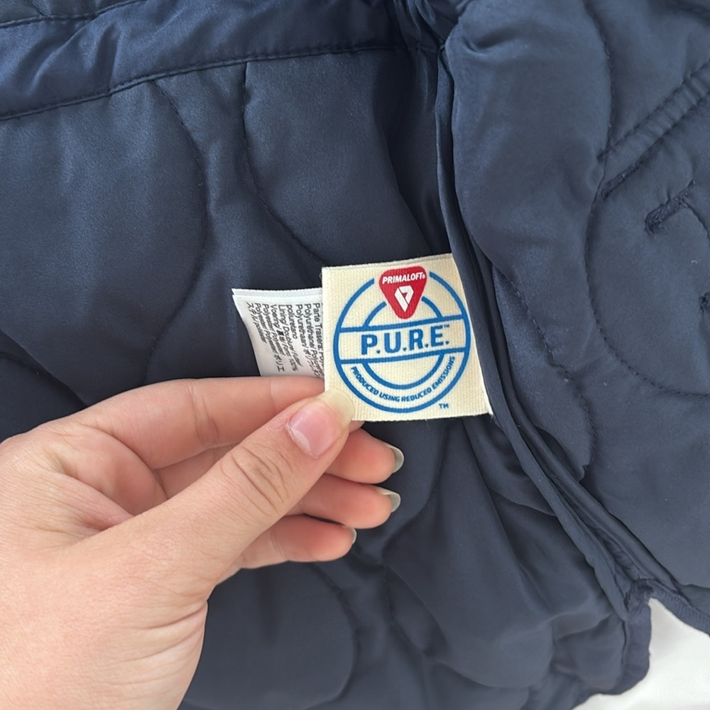 NWT J. Crew Oslo puffer jacket with PrimaLoft® in NAVY (Large) - Picture 13 of 13